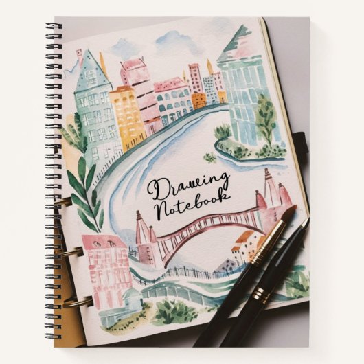 スパイラルSketchbookノートブック – 学生用 ノートブック (正面)