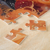 スパイラ不気味ル城 – ハロウィンオレンジ ジグソーパズル (側面)