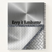 スパイラ保ルノートitハンサム灰色 ノートブック (裏面)