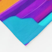 スパイラ鮮やかルのスプラッシュカラーアート フリースブランケット (角)