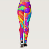 スパイラ鮮やかルのスプラッシュカラーアート レギンス (裏面)