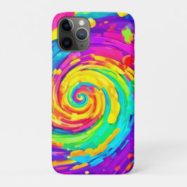 スパイラ鮮やかルのスプラッシュカラーアート iPhone 11 PROケース