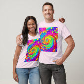 スパイラ鮮やかルのスプラッシュカラーアート Tシャツ (ユニセックス)