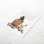 スパイリッツを明るくする フェスティブ ウィスキー リアル  フォイル ホ 箔シーズンカード (回転した状態)