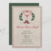 スパイリットを輝かせて グラムなホリデーパーティー 招待状 (正面/裏面)