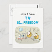 スパイロ&プシュ TVの名言 カートゥーンポストカード ポストカード (正面/裏面)