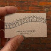 スパインアジャストカイロプラクターセラピスト素朴クラフト 予約カード