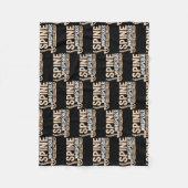 スパインウィスペラーセラピーセラピストカイロプラクター フリースブランケット (正面)