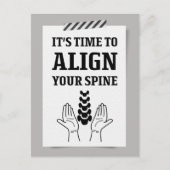スパインノートのカイロプラクティックを揃える ポストカード (正面)