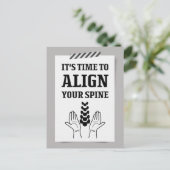 スパインノートのカイロプラクティックを揃える ポストカード (スタンド正面)