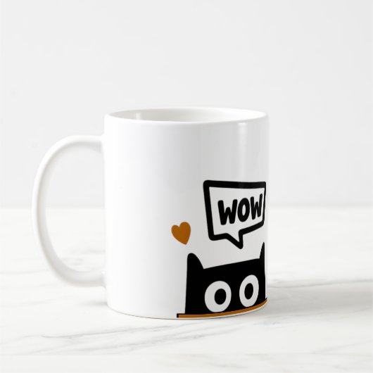 スパイ猫のマグカップ コーヒーマグカップ (左)