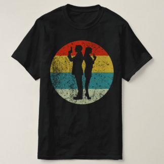 スパイ秘密警察カップルヴィンテージスタイル Tシャツ