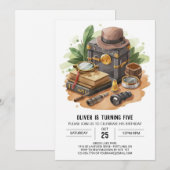 スパイ魅惑の刑事誕生日 招待状 (正面/裏面)