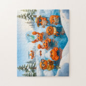 スパイ カニの冬のチームが北極の任務に ジグソーパズル (縦)