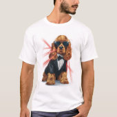 スパイ・スパニエル � 秘密諜報犬 Tシャツ (正面)