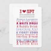 スパイ フォト ハント ゲームが大好き 招待状 (正面/裏面)