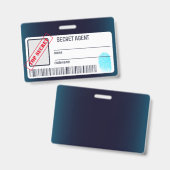 スパイ ミステリー パーティー バッジ (正面＆裏面)