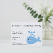 スパウト付きキュート鯨 ポストカード (スタンド正面)