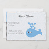 スパウト付きキュート鯨 招待状 (正面)