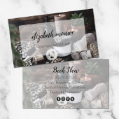 スパエステティシャンサロンスクリプト書道 名刺