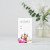 スパエッセンシャル油マッサージアロマセラピーアポイントメント 予約カード (スタンド正面)