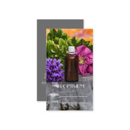 スパエッセンシャル油マッサージアロマセラピーアポイントメント 予約カード