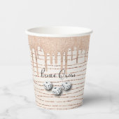 スパエレガントルクガーリーイーンサイコロバンコ 紙コップ (正面)