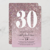 スパエレガントークリー30歳の誕生日パーティー 招待状 (正面/裏面)