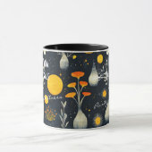 スパカスタムとウェルネスのビジネスマグと花模様 マグカップ (中央)