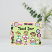 スパカスタムパーティー誕生日サンキューハガキ ポストカード (スタンド正面)