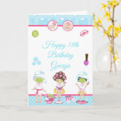 スパガールズパンパーバースデーパーティー カード (黄色い花)