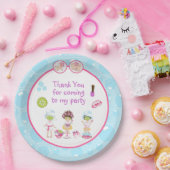 スパガールズパンパーバースデーパーティー ペーパープレート (パーティー)