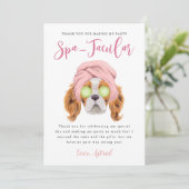 スパキッズ バースデーパーティ スパタキュラー サンキューカード (スタンド正面)