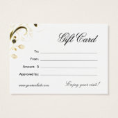 スパギフトカードスパエレガント金ゴールドフローラクラウン (裏面)