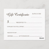 スパギフト券はがきサイズ ポストカード (裏面)