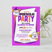 スパクタキュラーなゴースト パープル バースデー インビテーション (スタンド正面)