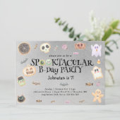 スパクタキュラーな誕生日の子供パーティー 招待状 (スタンド正面)