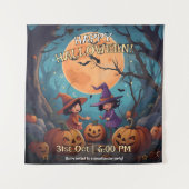 スパクタキュラー ファン ハロウィン ウォール ハング タペストリー (正面)