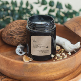 スパクラフト紙成分製品ラベル スクエアシール