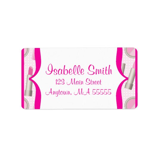 スパグラモールガールバースデーパーティー住所 シール (正面)