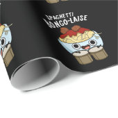 スパゲッティおもしろいボンゴレーズフードプンダークBG ラッピングペーパー (ロールコーナー)