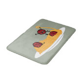 スパゲッティおよびミートボールのパスタのヌードルのイタリア人の食糧 バスマット (アングル)