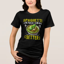 スパゲッティが人生をより良くする トライブレンドTシャツ