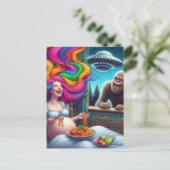 スパゲッティだから私は何が外に何であるか手掛かりがない ポストカード (スタンド正面)