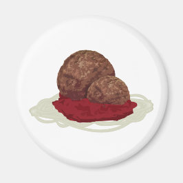 スパゲッティとソース入りミートボール マグネット