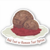 スパゲッティとミートボール シール (正面)