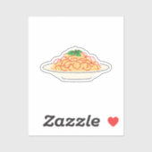 スパゲッティのプレート シール (シート)
