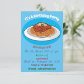 スパゲッティの漫画イラスト 招待状 (スタンド正面)