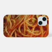 スパゲッティを愛する iPhone 15ケース (裏面横)