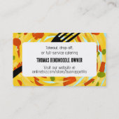 スパゲッティイタリアントマトフードケータリングシェフのブシン 名刺 (裏面)